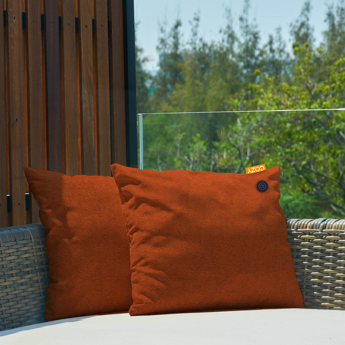 Outdoor best sale heated cushions