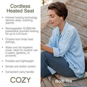 COZY Cordless Heated Seat Pad - JORD