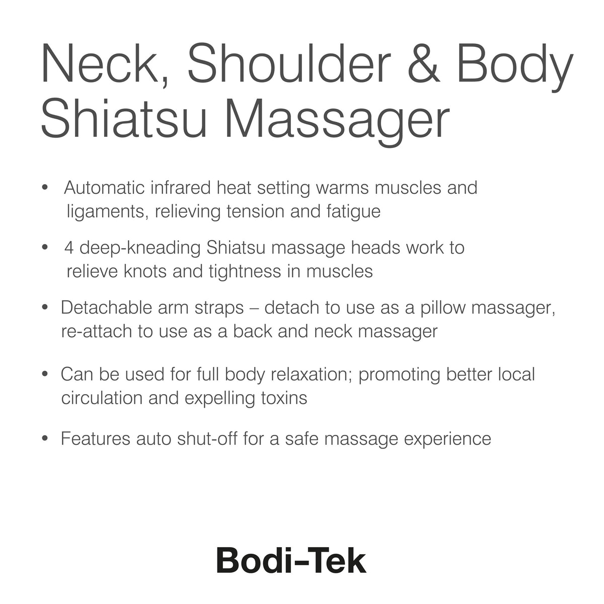 Massaggiatore shiatsu per collo, spalle e corpo - Bodi-Tek